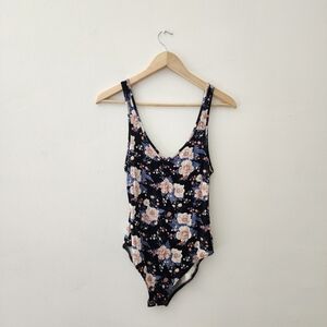 American Eagle Outfitters | NWT Black and Pink Floral Bodysuit
